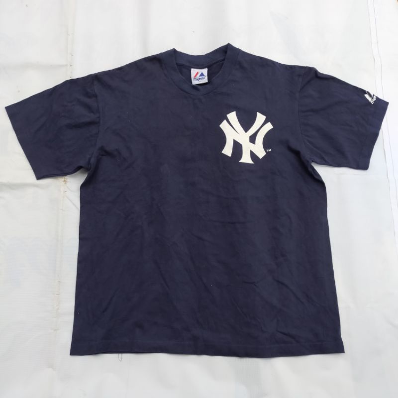 t shirt kaos mlb ny majestic bekas preloved branded