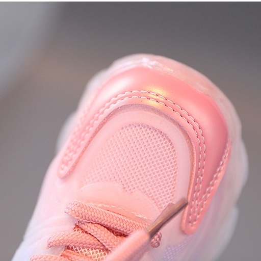 Juragan Junior [COD] Sepatu REBY Lampu LED Anak Perempuan Import Size 21-30