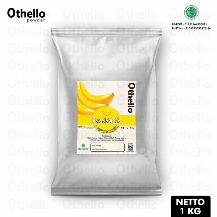 

DISKON - (BISA COD) Banana powder drink 1kg Othello - Bubuk minuman rasa pisang 1kg