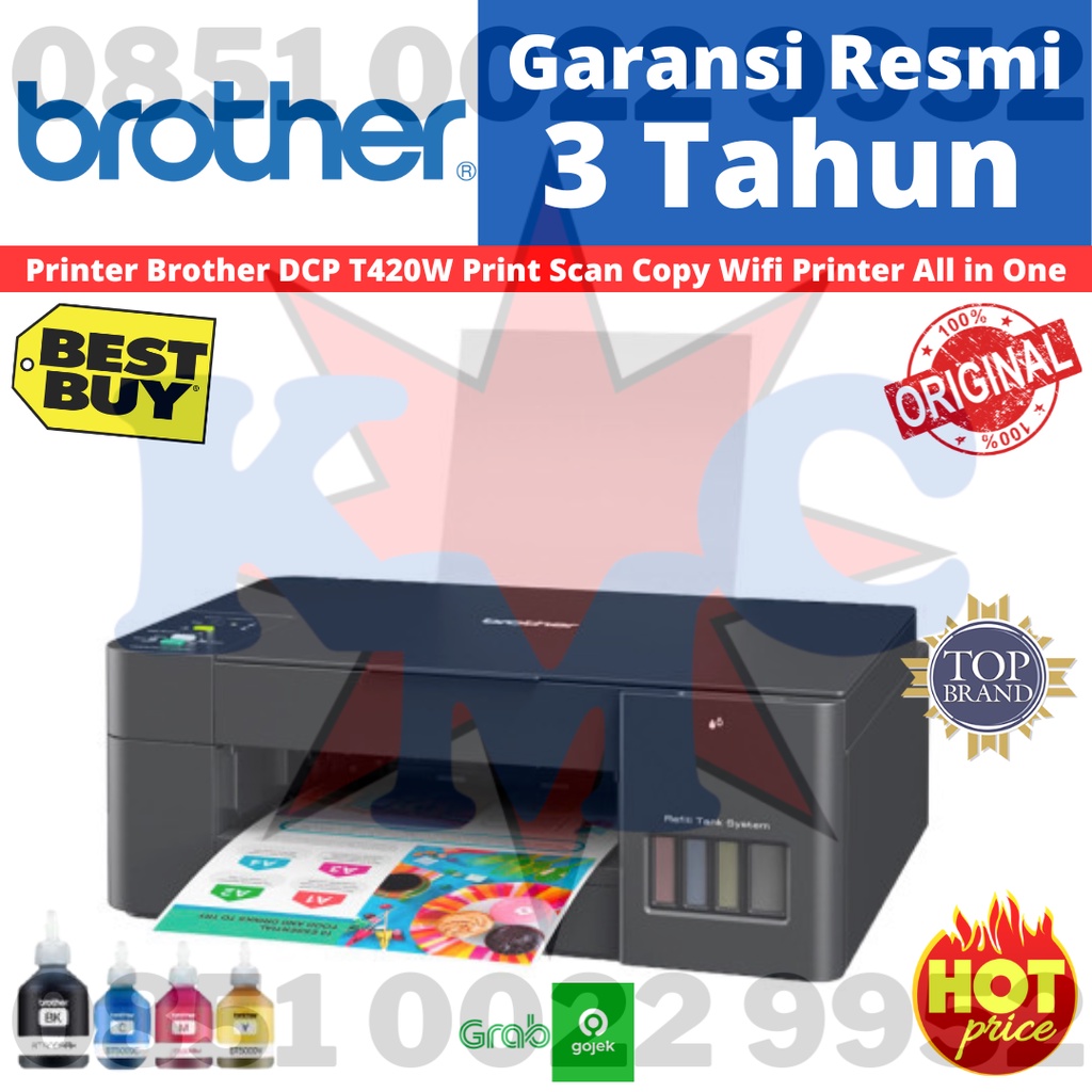 BROTHER DCP-T420W Printer Ink Tank Colour AIO Multifunction T420 WiFi