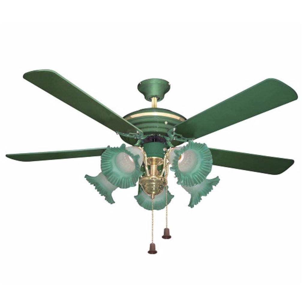 Kipas Gantung Plus Lampu 52" Uchida Maspion / Kipas Lampu Gantung CLASSIC CF-247 5Baling
