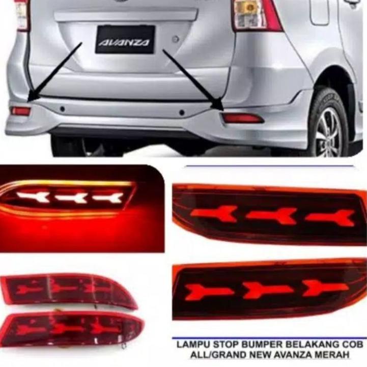 Terbaru LAMPU REFLECTOR BEMPER BELAKANG LED AVANZA/XENIA RUNNING ..