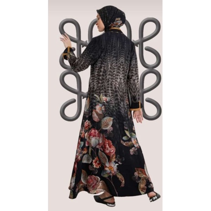 Abaya Hikmat Fashion Original A5633-06 [Green&Gold] Hikmat Original Medan