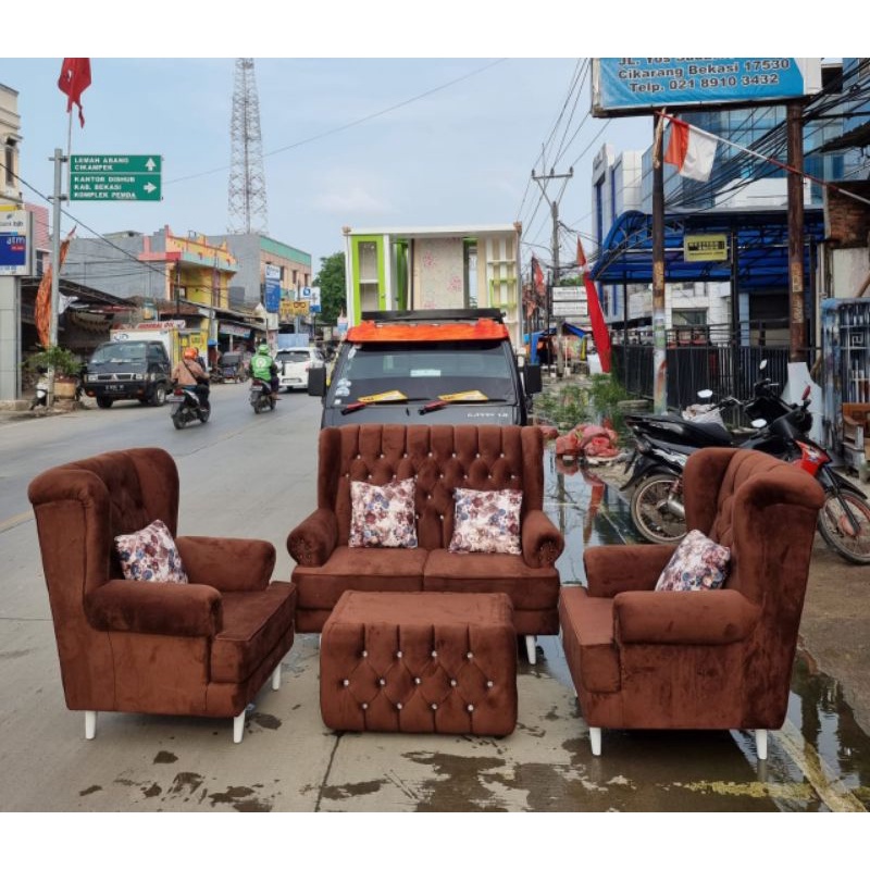 Sofa Berkualitas termurah Tipe wingchair (Bekasi)