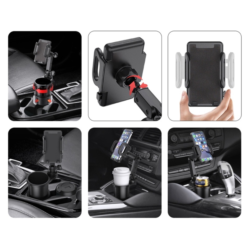 Zzz 2 in 1 Stand Holder Botol Minum / Handphone Universal Multifungsi Adjustable Untuk Mobil