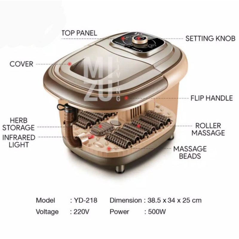 PORTABEL FOOT SPA ELEKTRIK/ ALAT RENDAM KAKI