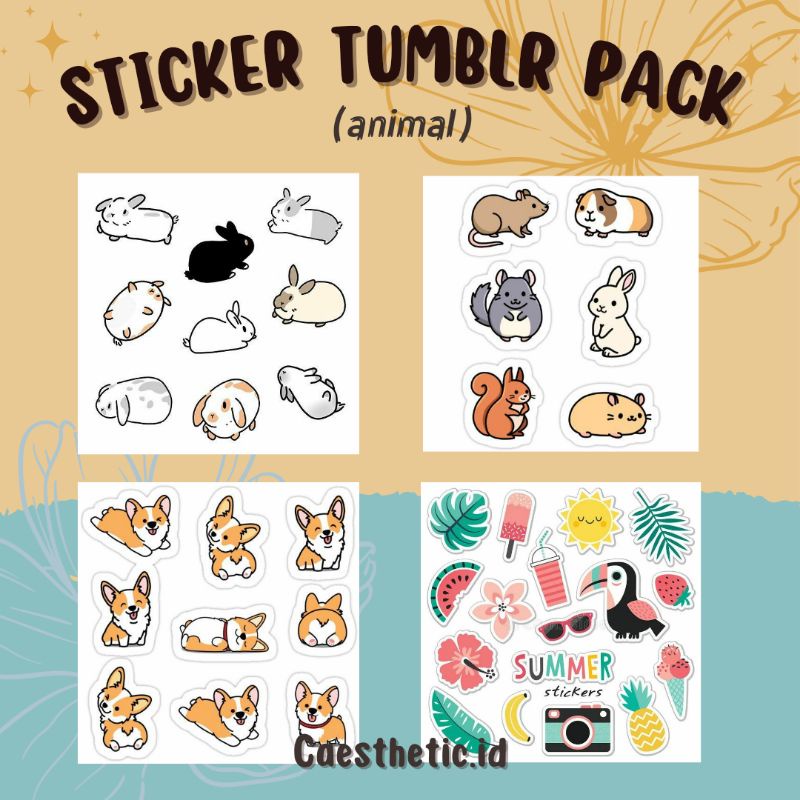 

STICKER TUMBLR AESTHETIC - STICKER HP LAPTOP - STICKER TUMBLR PACK - STICKER MINI TUMBLR