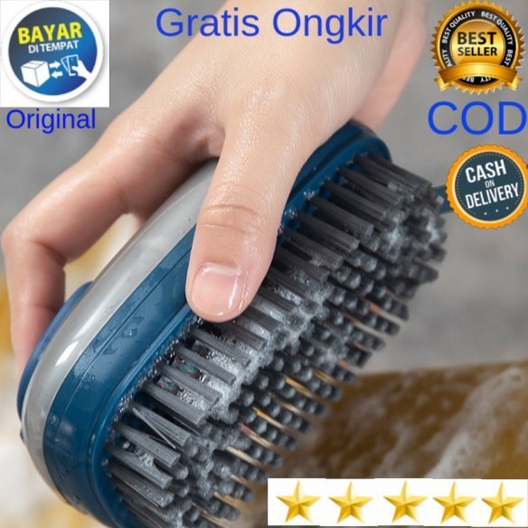 SIKAT PEMBERSIH KAIT DENGAN WADAH SABUN - MULTIFUNGSI - HYDRAULIC CLEANING BRUSH WC TOILET PAKAIAN LANTAI DLL