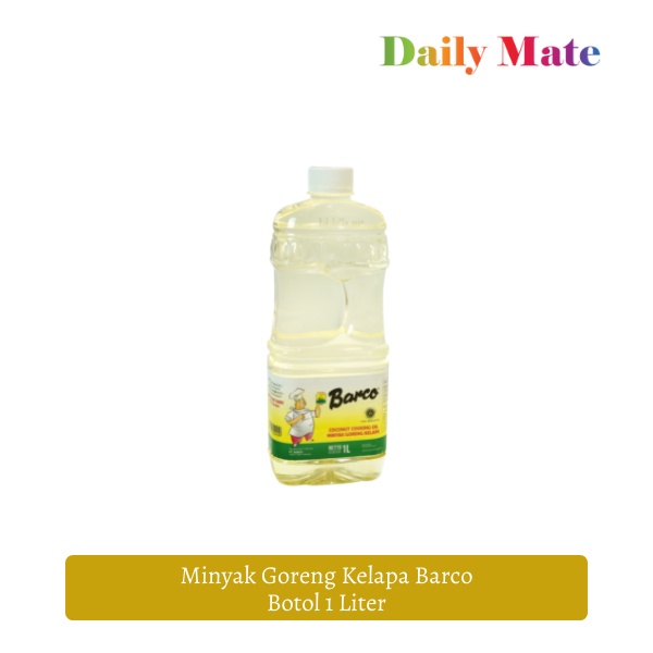 Paket Minyak Goreng Kelapa Barco Jerrycan 5 liter &amp; Botol  1 liter