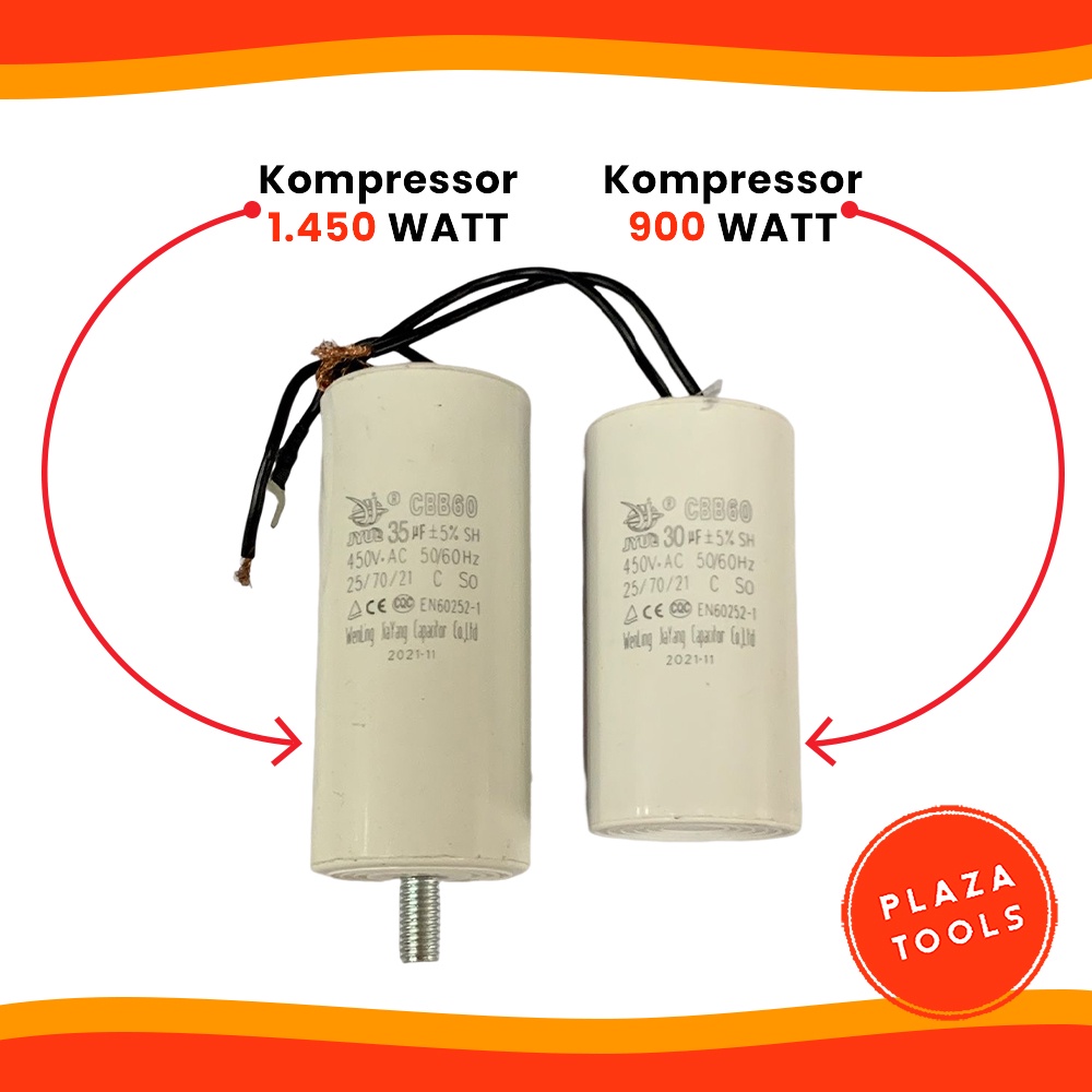 Kapasitor Kompresor Portable AUARITA Tanpa Oli Original Oilless