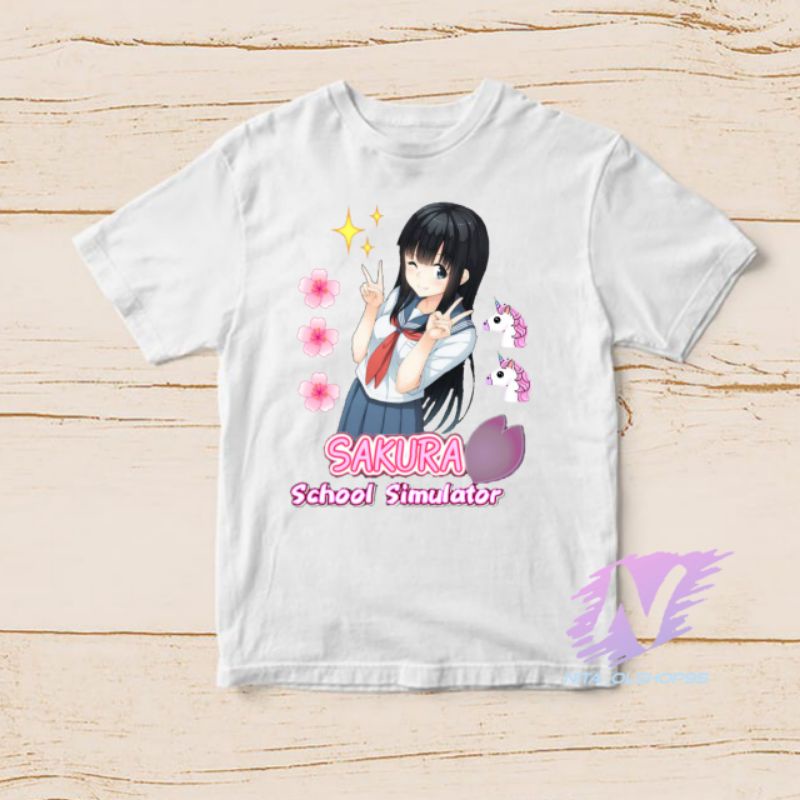 kaos anak sakura school simulator baju sakura school simulator anime