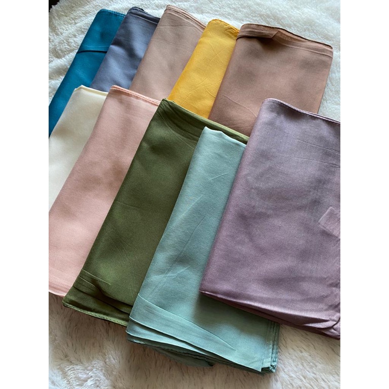 Hijab Umama Scarf Osaka Polos Berbagai Warna Hijab Segi Empat Peach