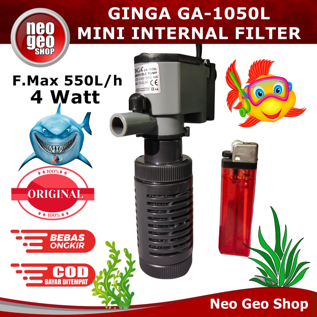 GINGA GA 1050 L 1050L GA1050L MESIN POMPA INTERNAL FILTER AQUARIUM AQUASCAPE