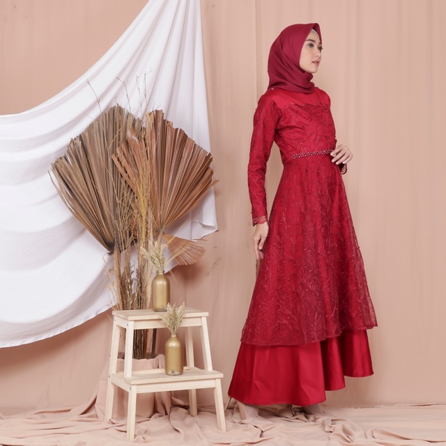 GAUN ZELINE / GAUN PESTA / GAUN KONDANGAN / GAMIS PESTA