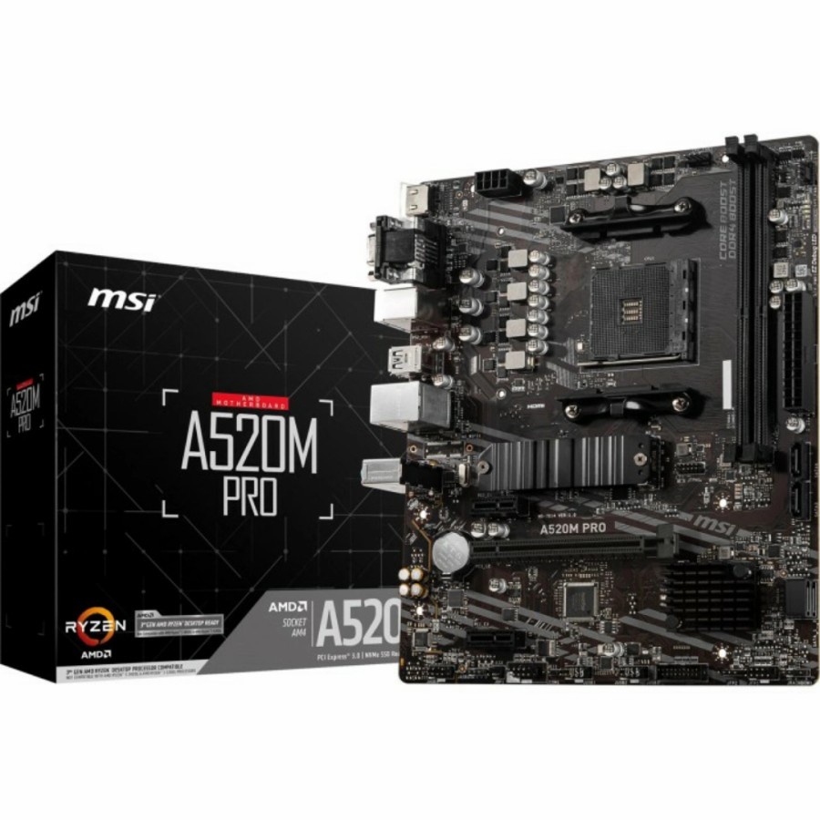 MAINBOARD MSI A520M-A PRO AM4 DDR4 A520M
