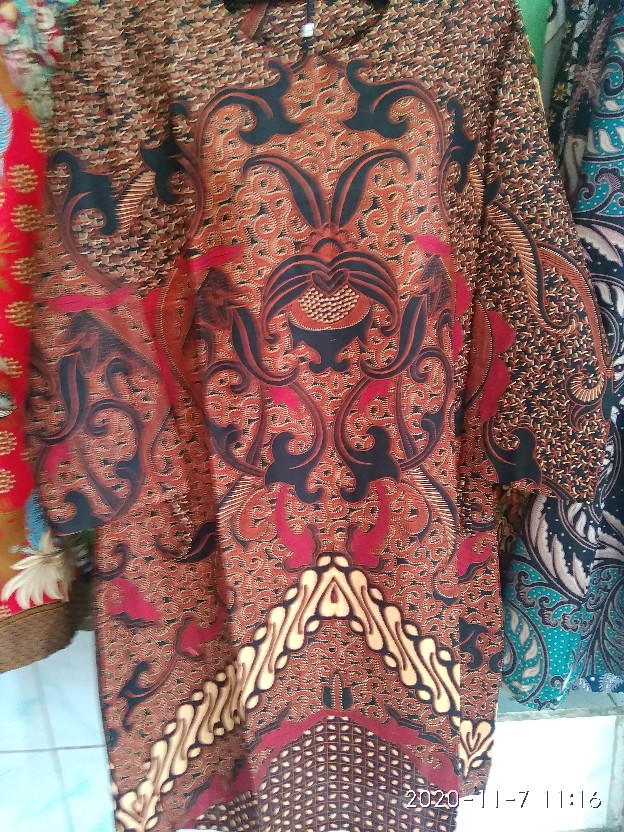 Batik Tunik Shibori Jumputan Terbaru Size S-3l / Hrb026 Yelbor Navbor / Biru Putih