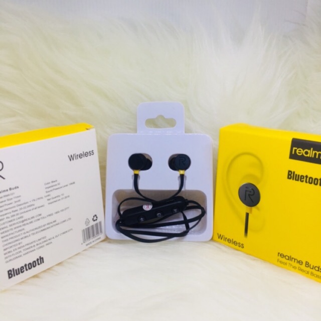 Headphone Bluetooth REALME Buds Wireless RMA101 Magnet Bass Magnetic Headset Handsfree Earphone