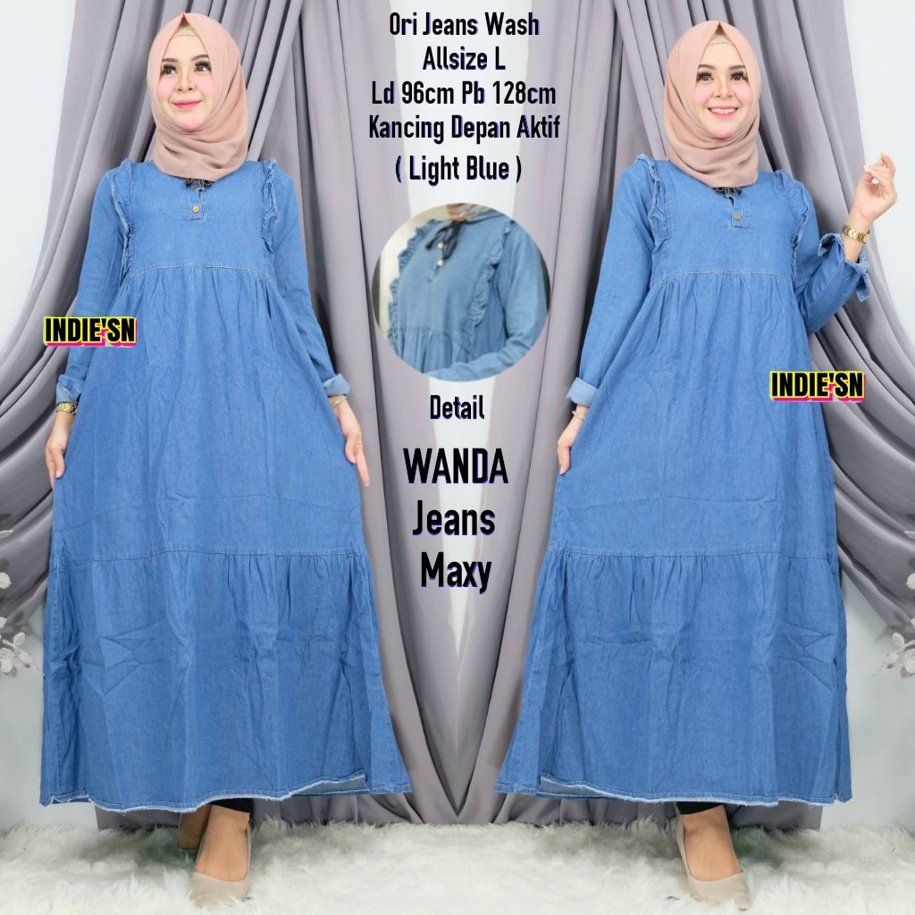 GAMIS MIMMA / WANDA JEANS MAXI JEANS ORIGINAL KEKINIAN GBM