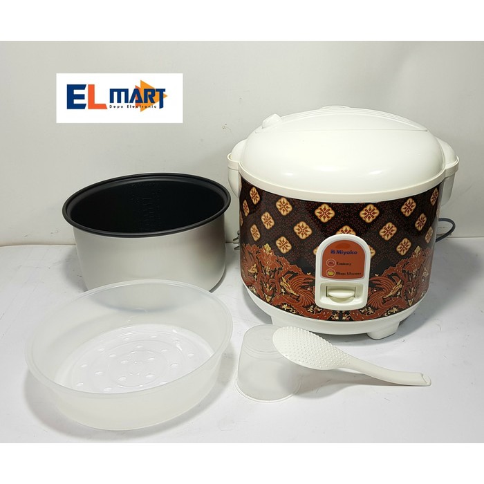 Miyako magic com 3in1 1,8L MCM528 batik Penanak Nasi Rice Cooker 1,8 Liter MCM 528