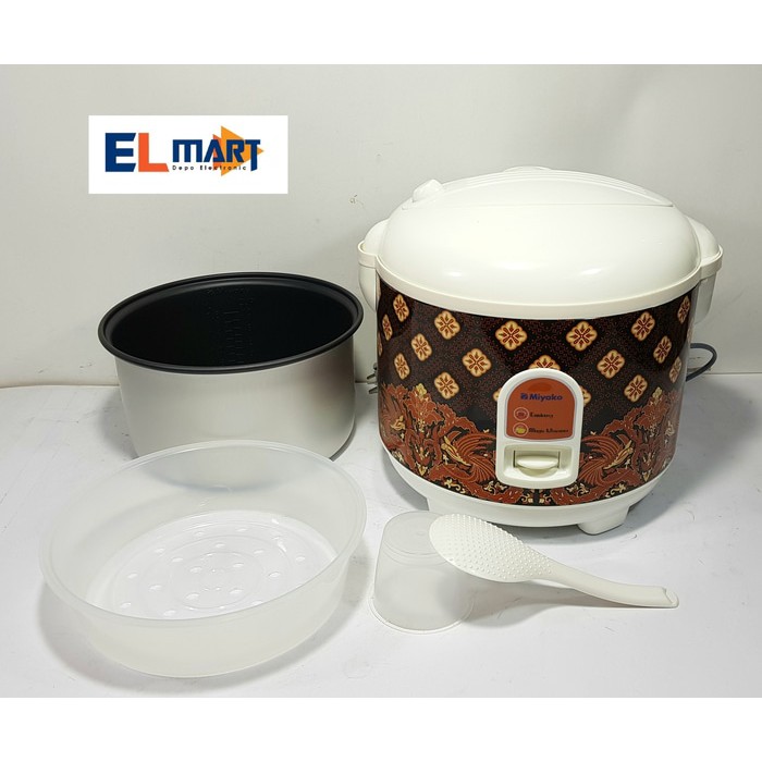 Miyako magic com 3in1 1,8L MCM528 batik Penanak Nasi Rice Cooker 1,8 Liter MCM 528