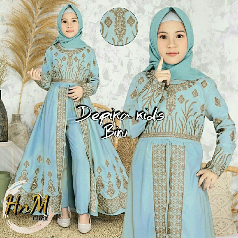 SET DEPIKA KID/SETELAN ANAK/SETELAN MURAH/SETELAN MUSLIM/BAJU ANAK/GROSIR TANAH ABANG/FREE ONGKIR