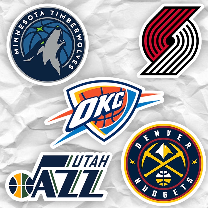 

Sticker NBA Northwest Division | Stiker team NBA Timberwolves Portland Blazers OKC Utah Jazz Denver Nuggets