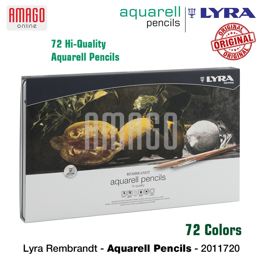 LYRA - REMBRANDT AQUARELL TIN BOX - 72 PCS - ASSORTED COLORS - 2011720