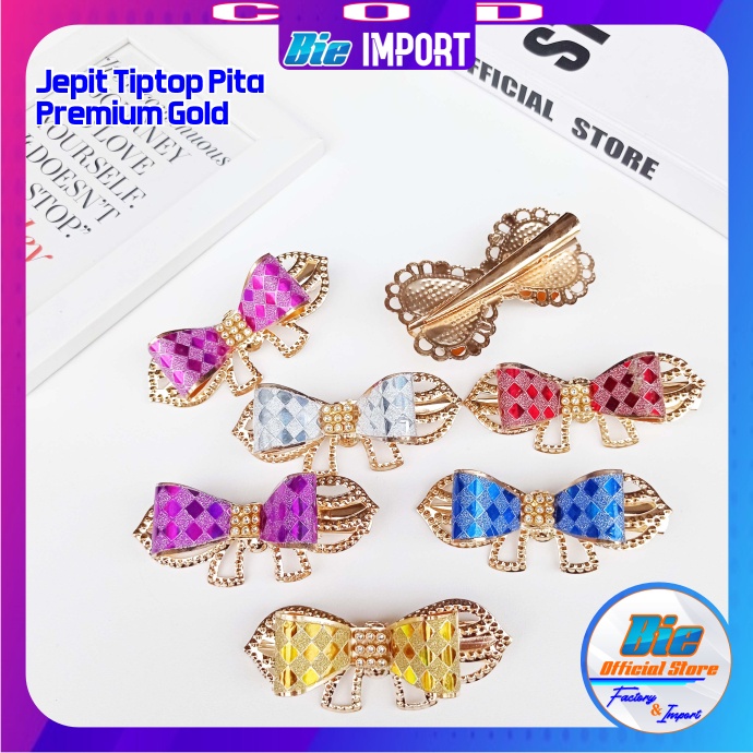 Jepit Tiptop Gold Elegant Premium Impor Best Seller