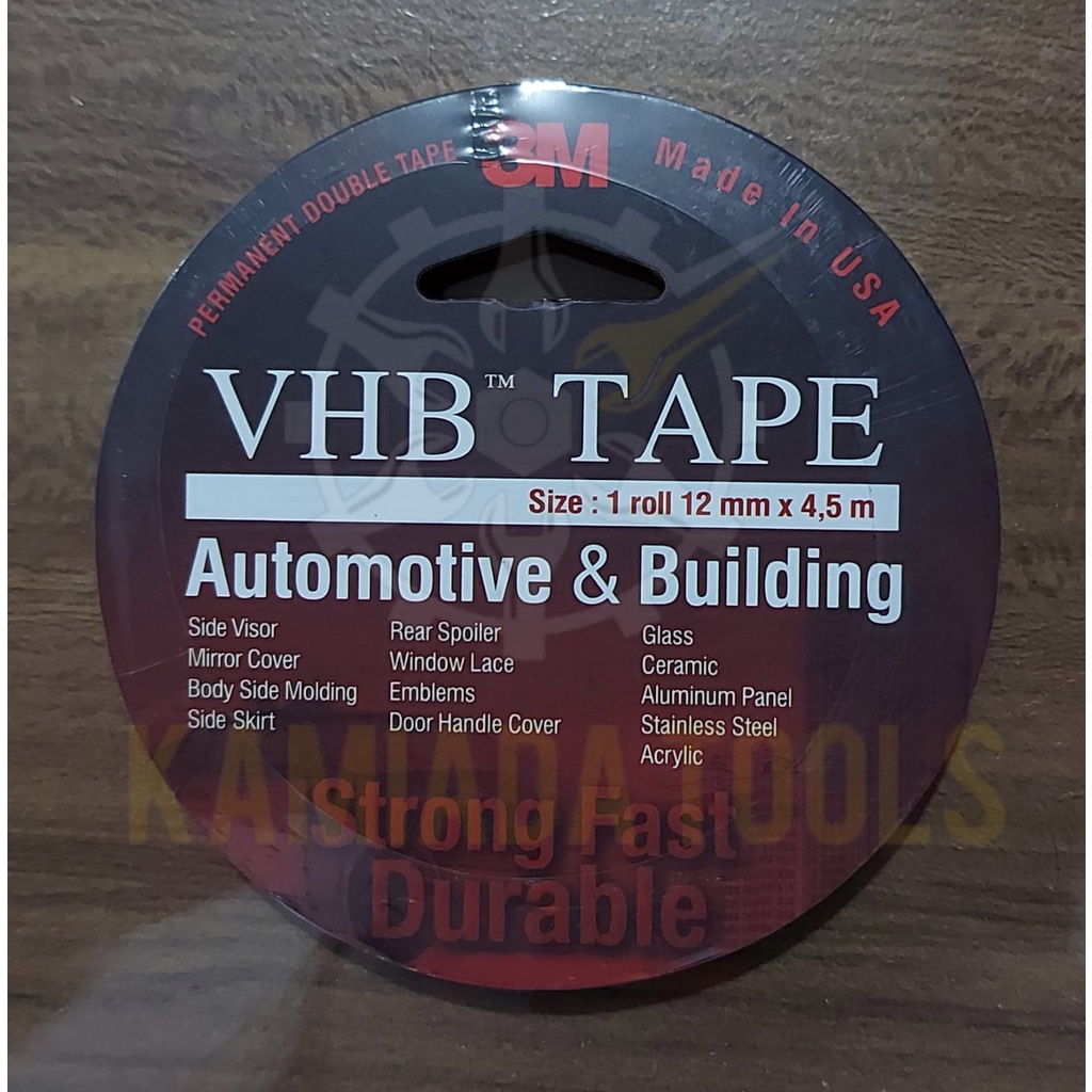 

Double Tape Merah 3M Original VHB Bangunan & Otomotif 12mm/Double Tape 3M VHB Automotive & Building