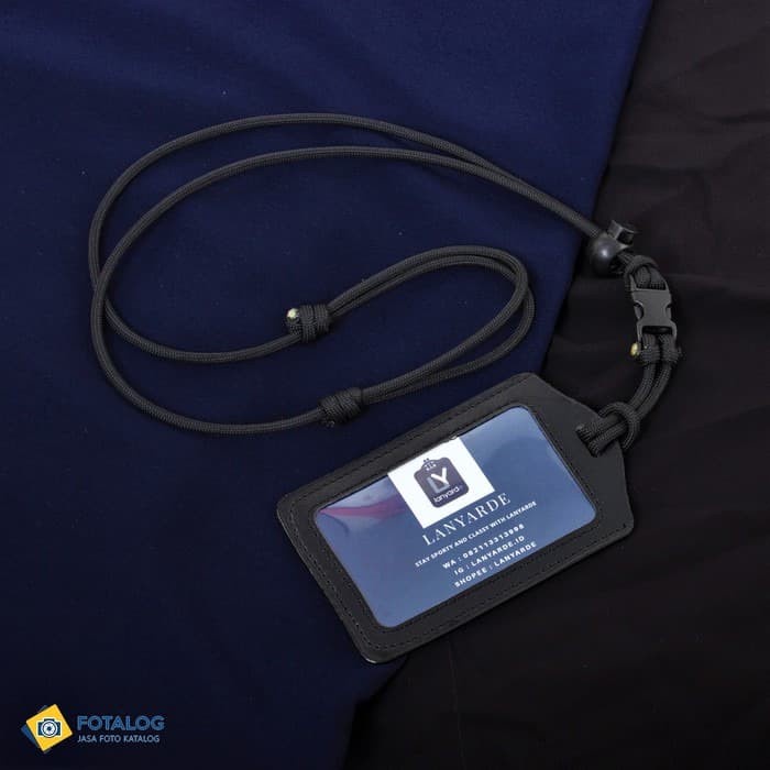 

READY 4156 Lanyard Mini Buckle Name Tag ID Card Holder Tali Leher Kartu BERKUALITAS