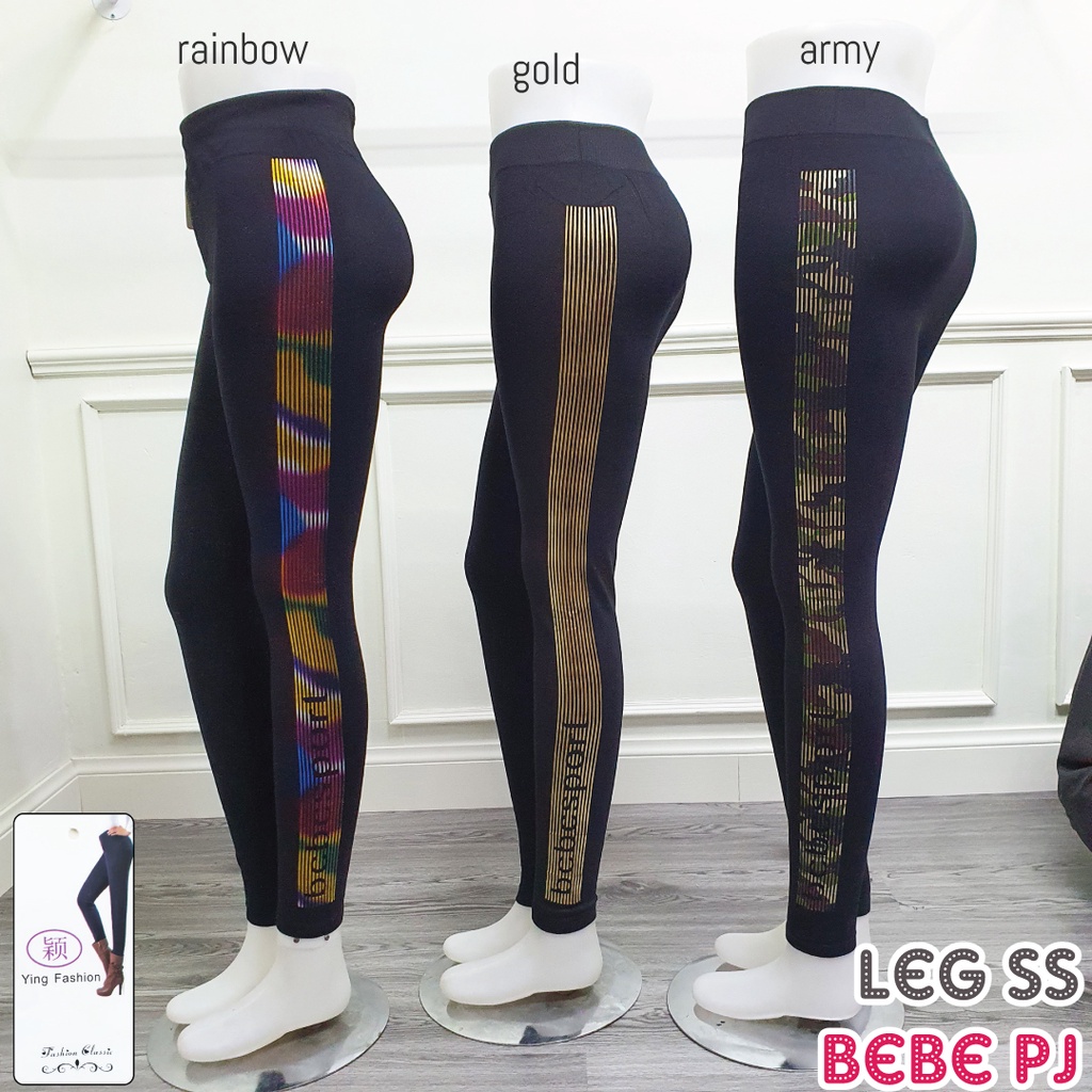 Legging Sablon Samping (SS) ARROW / Legging Fashion Wanita / Leging jumbo wanita