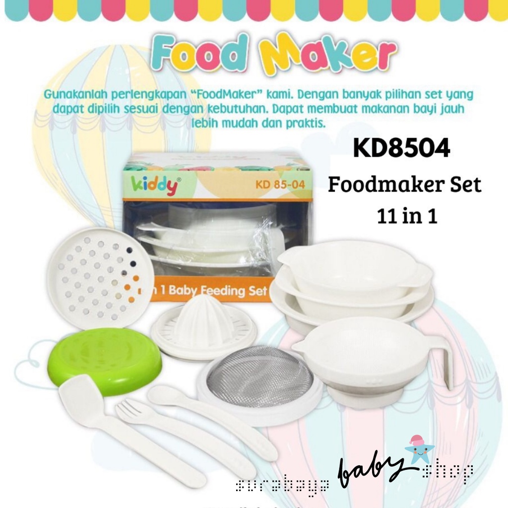 KIDDY TEMPAT MAKAN / FOOD MAKER SET 7 IN 1  / 11 IN 1