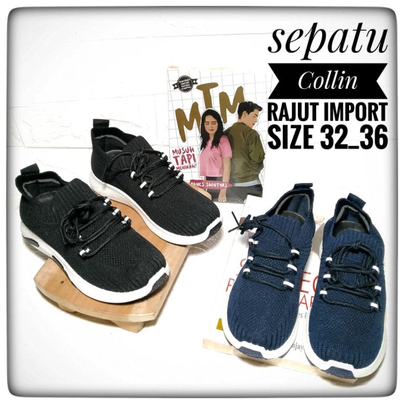 sepatu rajut import collin anak anak original