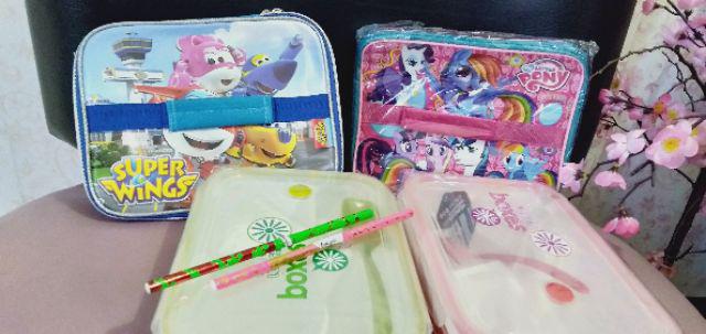 Paket Yooyeee Sup Lunch Box Dan Lunch Bag Karakter