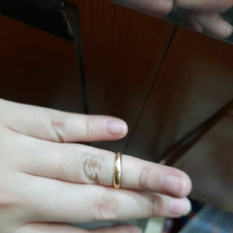 Cincin ring polos ukuran 10