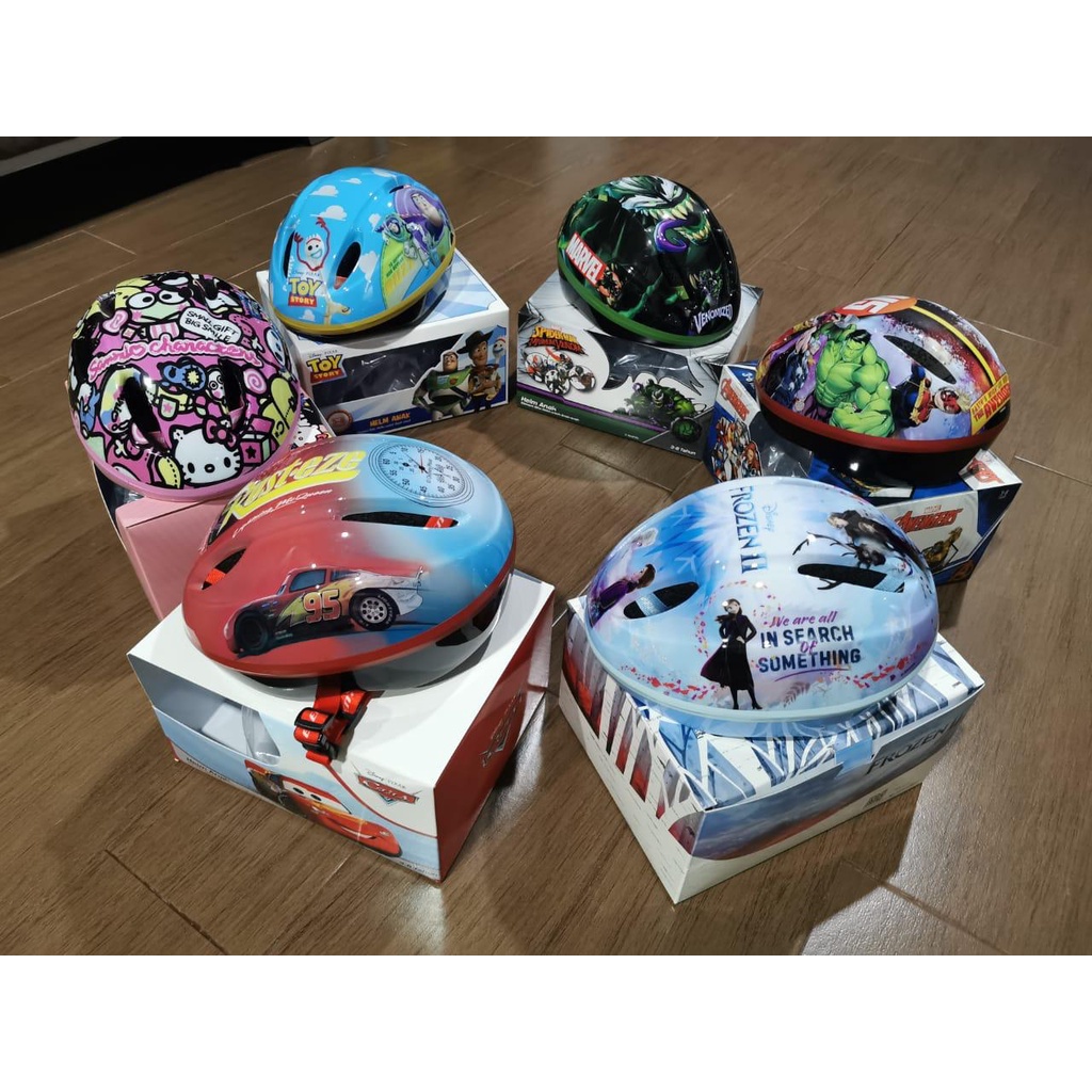 Helm Kids Element Sanrio Avenger Hulk Cars Spiderman Frozen Venom Anak - Venom-1