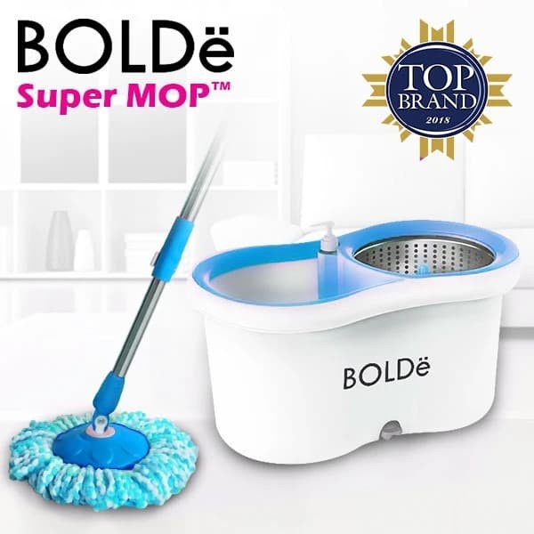 BOLDe Super Mop Athena M169X Alat Pel Lantai BONUS Refill Kain Pel Microfiber