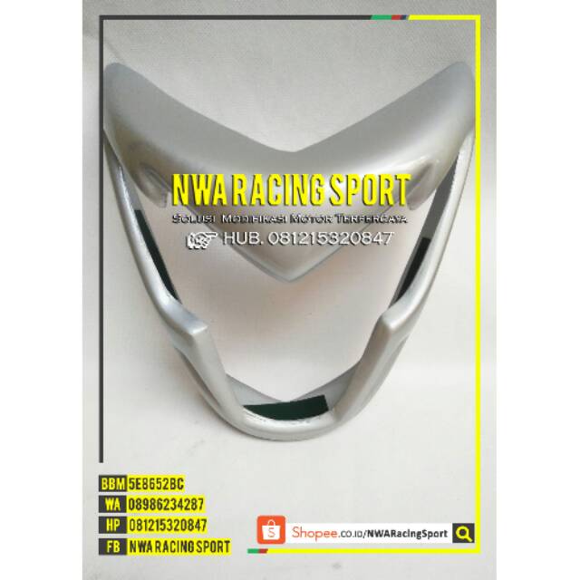 Cover List Lampu Vixion R Silver dan All New Vixion