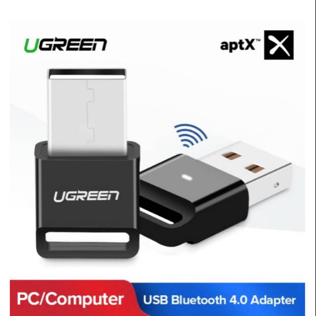 UGREEN Original Wireless USB Bluetooth 4.0 Dongle Audio Receiver Transmitter untuk PC Laptop