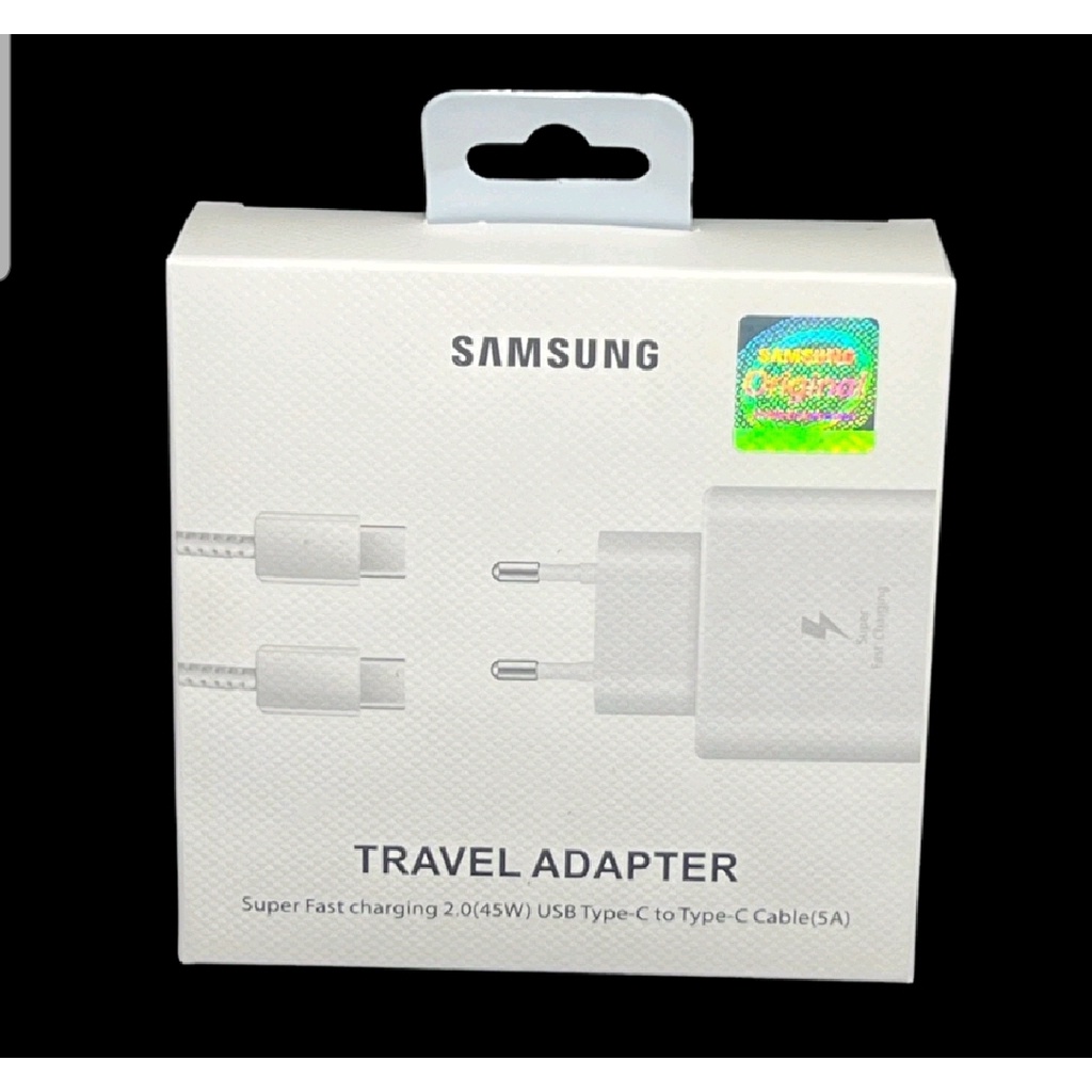 CHARGER SAMSUNG 45W ORIGINAL FAST CHARGING TYPE C TO TYPE C // TC SUPER CHARGING SAMSUNG - BD