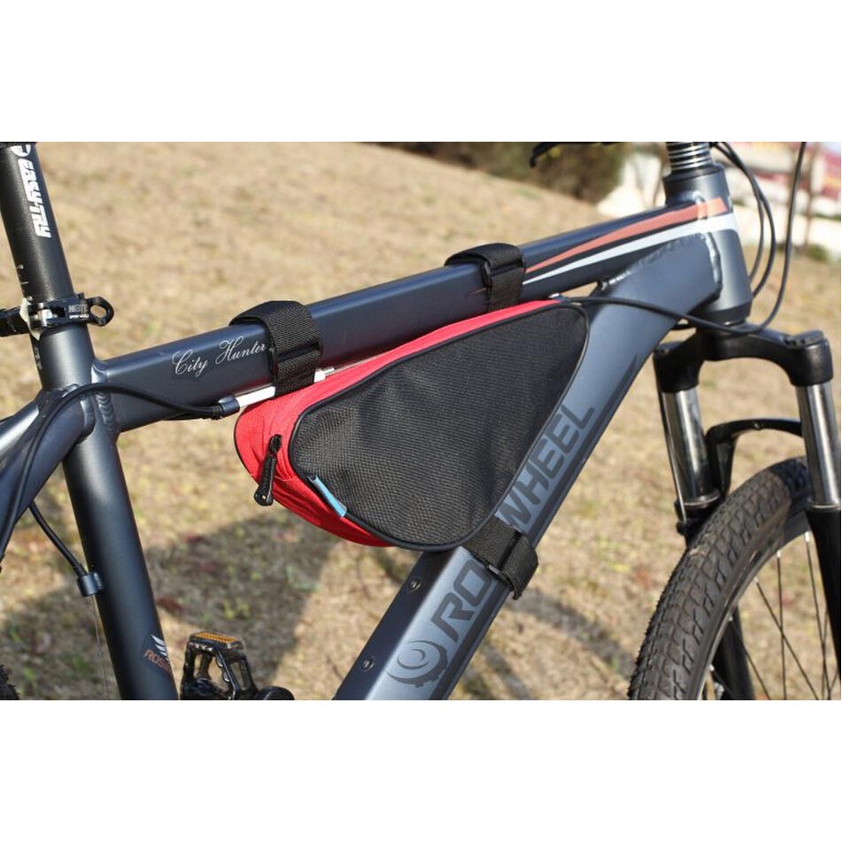 Roswheel Tas Sepeda Serbaguna Triangle Frame Bag Pouch - ROS-12657 - Black