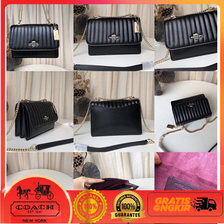TAS SELEMPANG WANITA RANTAI CROSSBODY COACH KLARE CHAIN BAG