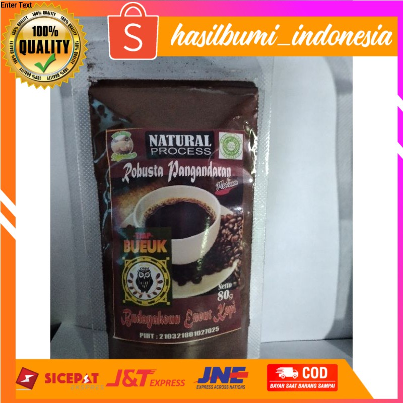 

Kopi Tjap Bueuk Medium class 100% kopi asli