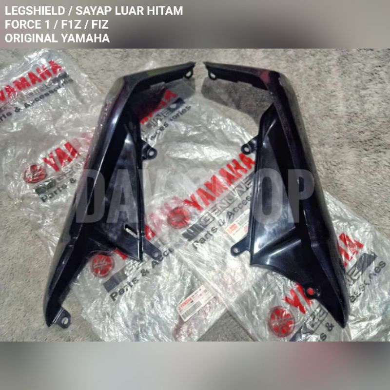 LEGSHIELD SAYAP LUAR FORCE 1 F1 F1Z FIZ BIRU TUA & HITAM ORIGINAL YAMAHA 3XA