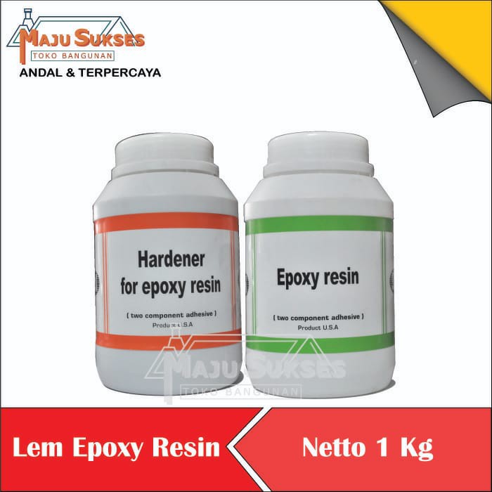 LEM EPOXY RESIN SK SET 2 DUA KOMPONEN ADHESIVE RESIN MULTI FUNGSI 1KG
