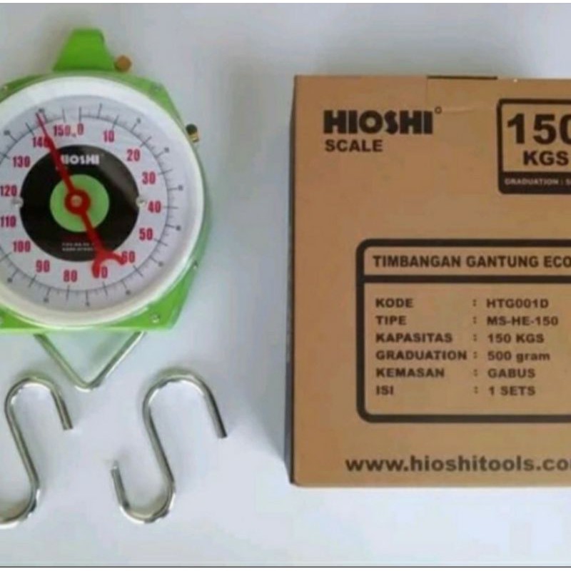 Timbangan Gantung / Timbangan Analog 150kg Hioshi
