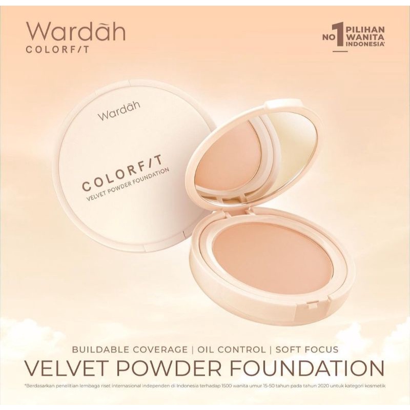 ☀️cahaya acc☀️WARDAH colorfit velvet powder foundation