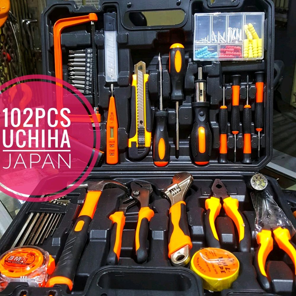 tool kit 102pcs full set Toolset Toolkit Toolbox box uchiha asli