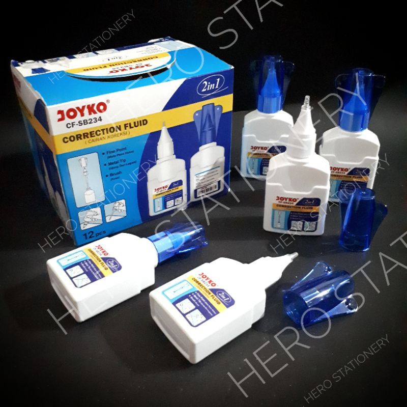

Correction fluid joyko 2in1 kuas+tip CF-SB234 .12 unit