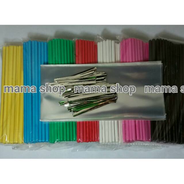 Paket Hemat Stik Lolipop Untuk Cakepop Coklat